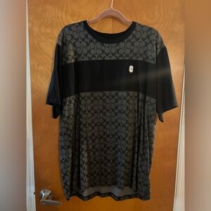 Coach Black and Gray Signature Shirt